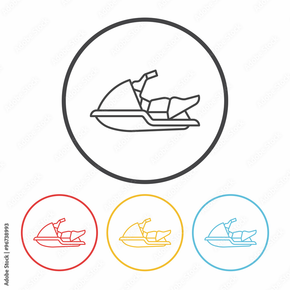 water motor line icon water motor line icon