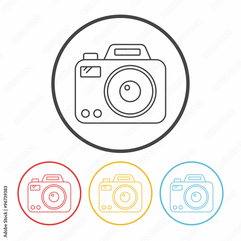 camera line icon camera line icon