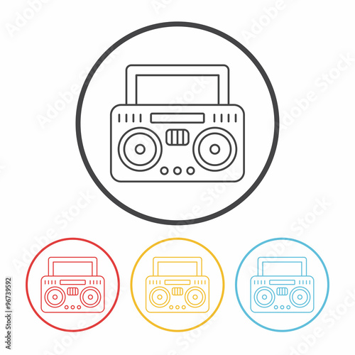 radio line icon