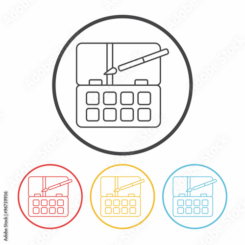 Palette line icon