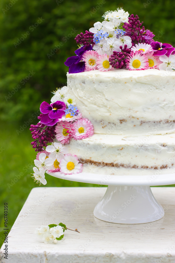 naked wedding cake naked wedding cake