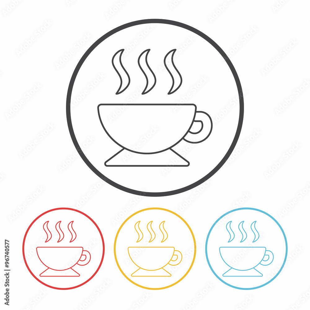 coffee line icon coffee line icon