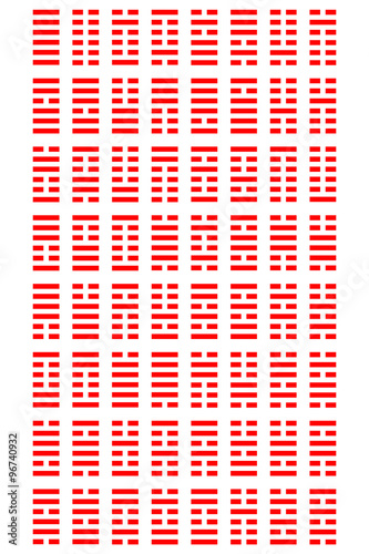 Chinese, symbol,  i-ching, i ching, sign, hexagram, zen, religious, tao, i-ching
