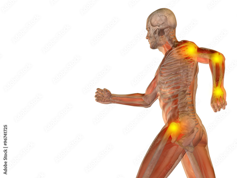Conceptual human pain anatomy Conceptual human pain anatomy