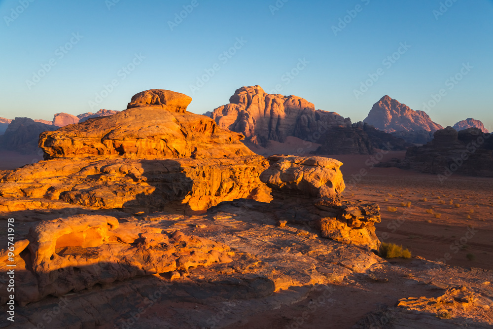 Sunrise in Wadi Rum
