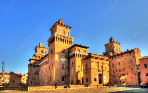 Castello Estense or castello di San Michele in Ferrara - Italy photo