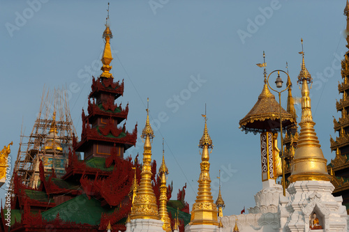 Shwedagon Pagoda is the most sacred Buddhist pagoda for the Burmese   Yangon  Myanmar
