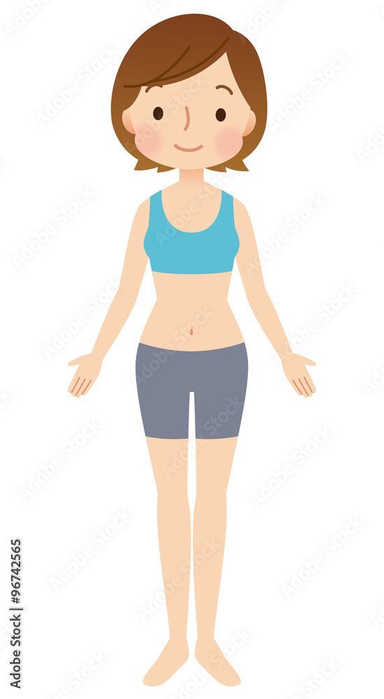 女性の身体 全身 女性の身体 全身