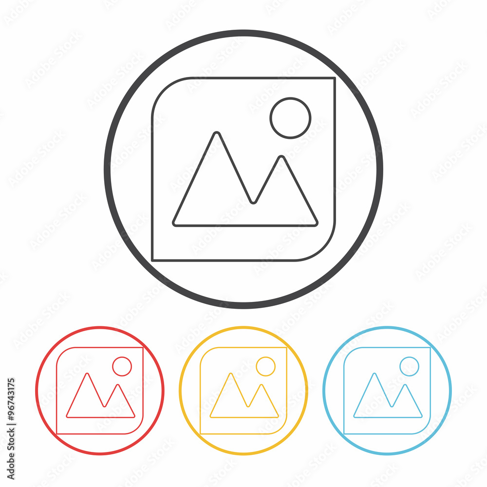 camera depth of field line icon camera depth of field line icon