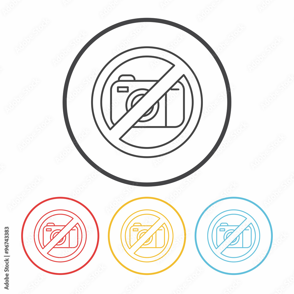 no photos line icon no photos line icon