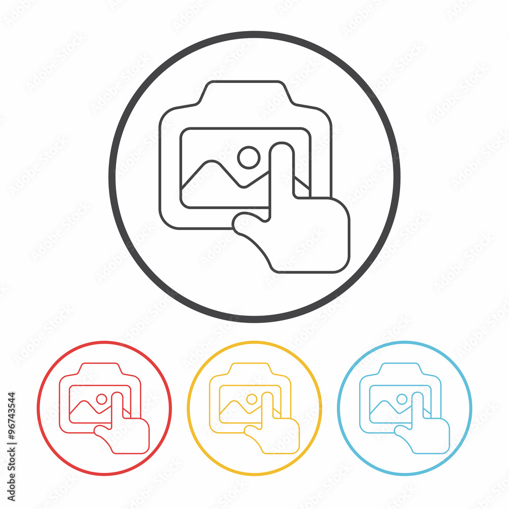 camera line icon camera line icon