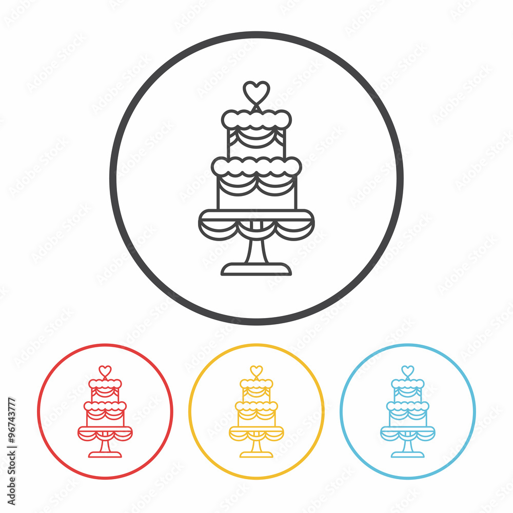 dessert cake line icon dessert cake line icon