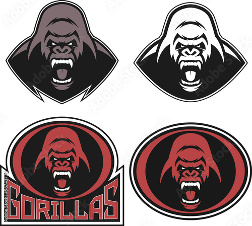 Angry gorilla symbol