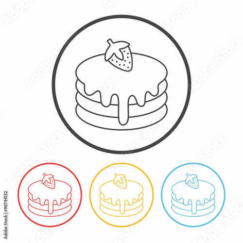 pancake line icon