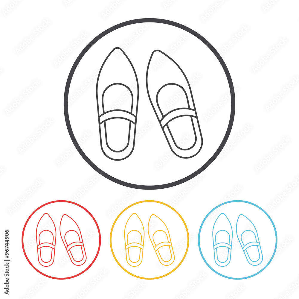 shoes line icon shoes line icon