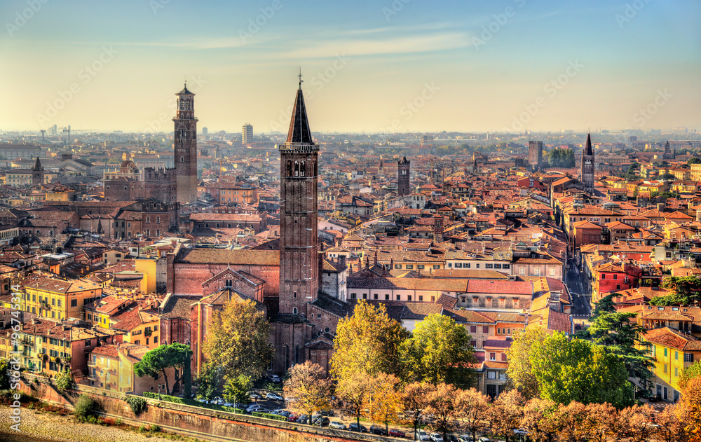 View of the historic centre of Verona - Italy
