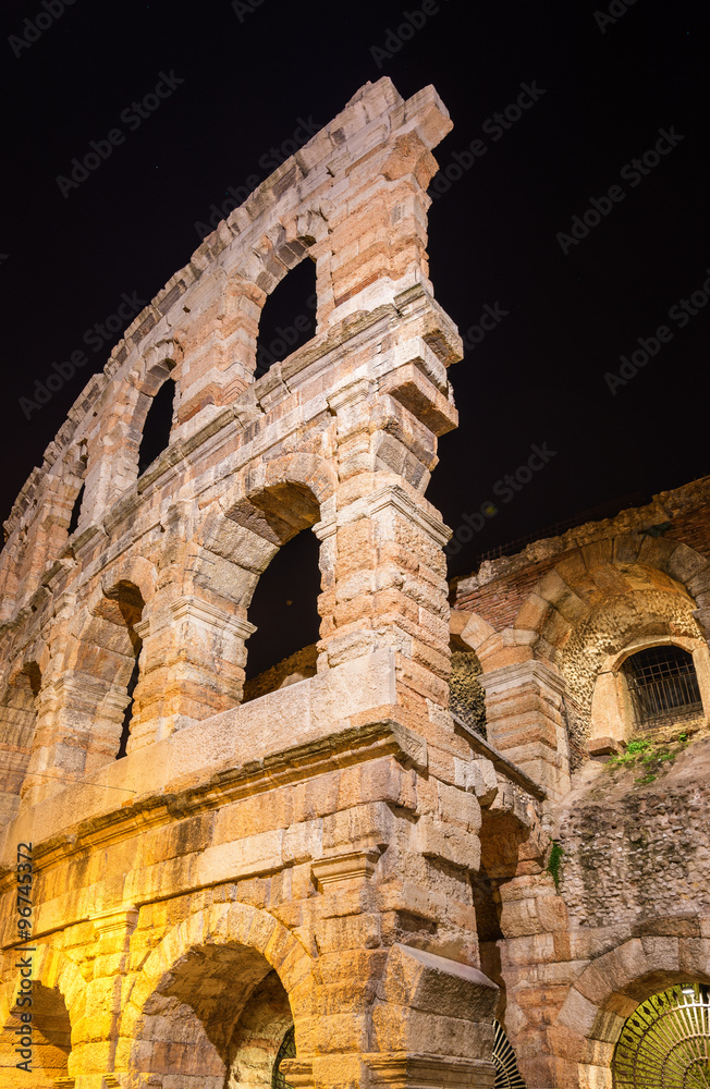 The Verona Arena, a Roman amphitheatre in Italy