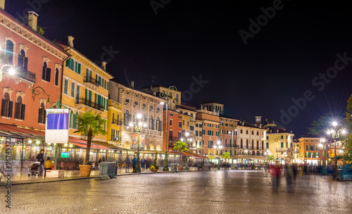 The Piazza Bra, the central square of Verona