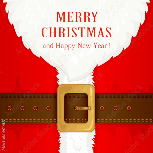 Suit and beard Santa Claus