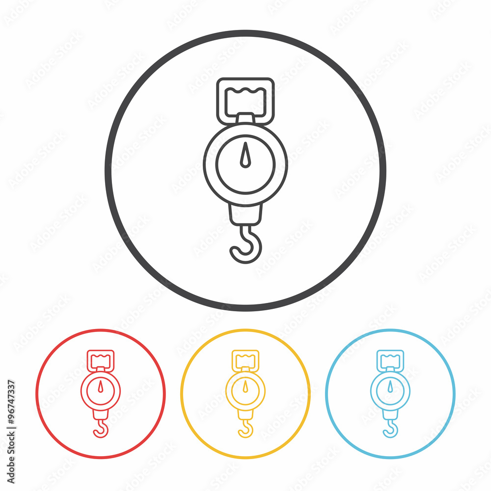 Weighing machine icon Weighing machine icon