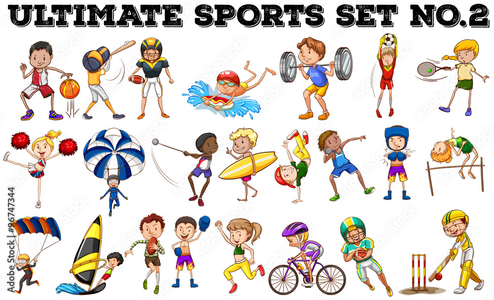 Various kind of sports