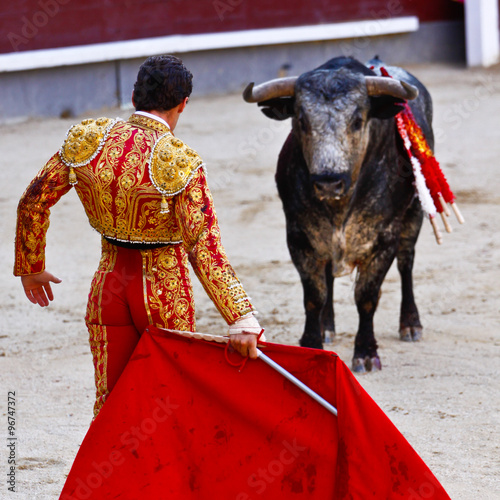 Traditional corrida - bullfighting in spain photo
