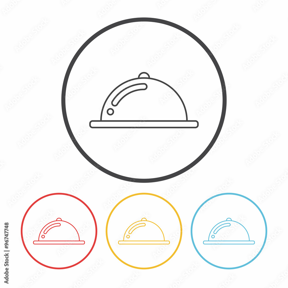 Tray line icon Tray line icon