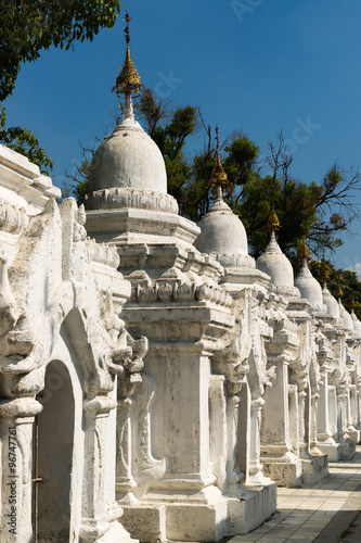Stupas of the Kuthodaw Pagoda in Mandalay