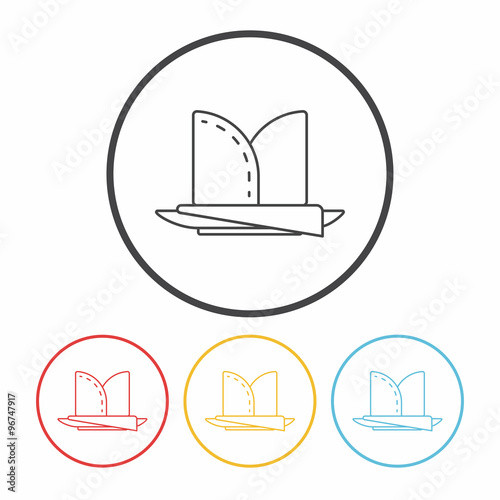 napkin line icon