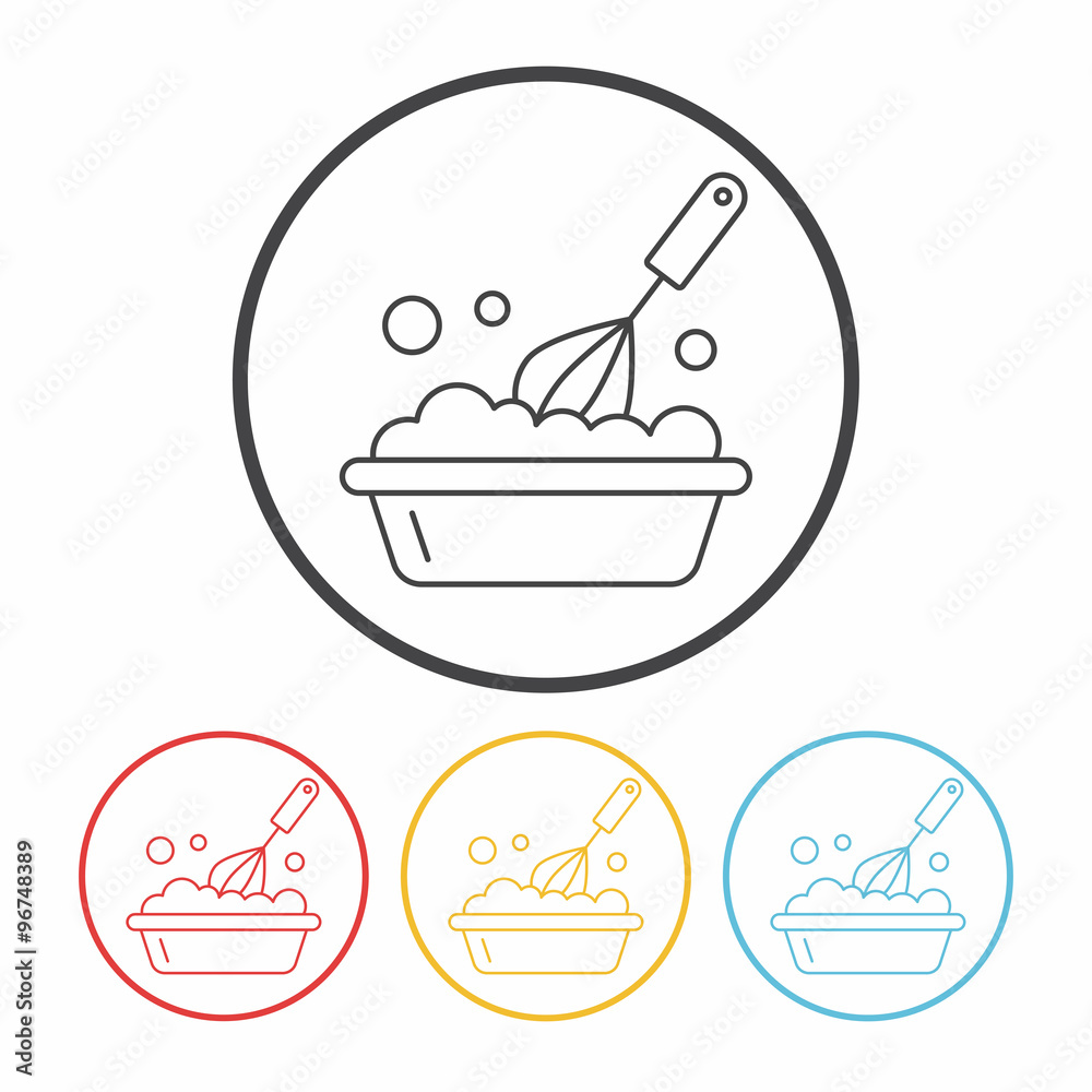 kitchenware beater line icon kitchenware beater line icon