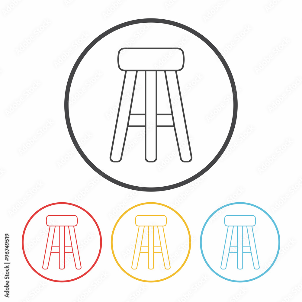 chair line icon chair line icon