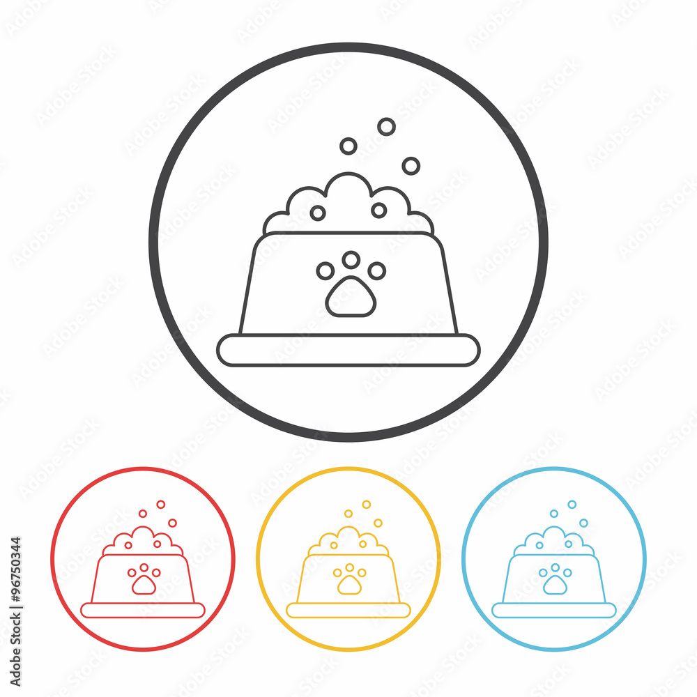 pet dog food line icon pet dog food line icon