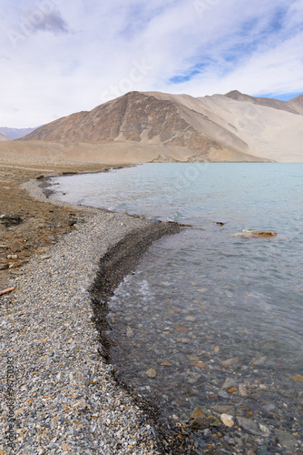 Landscape around Muztagh Ata and Karakuli Lake, Pamir Mountains, Kasgar, Xinjiang, China photo