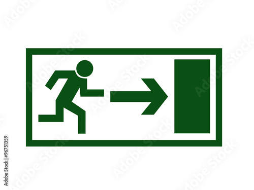 Exit sign
