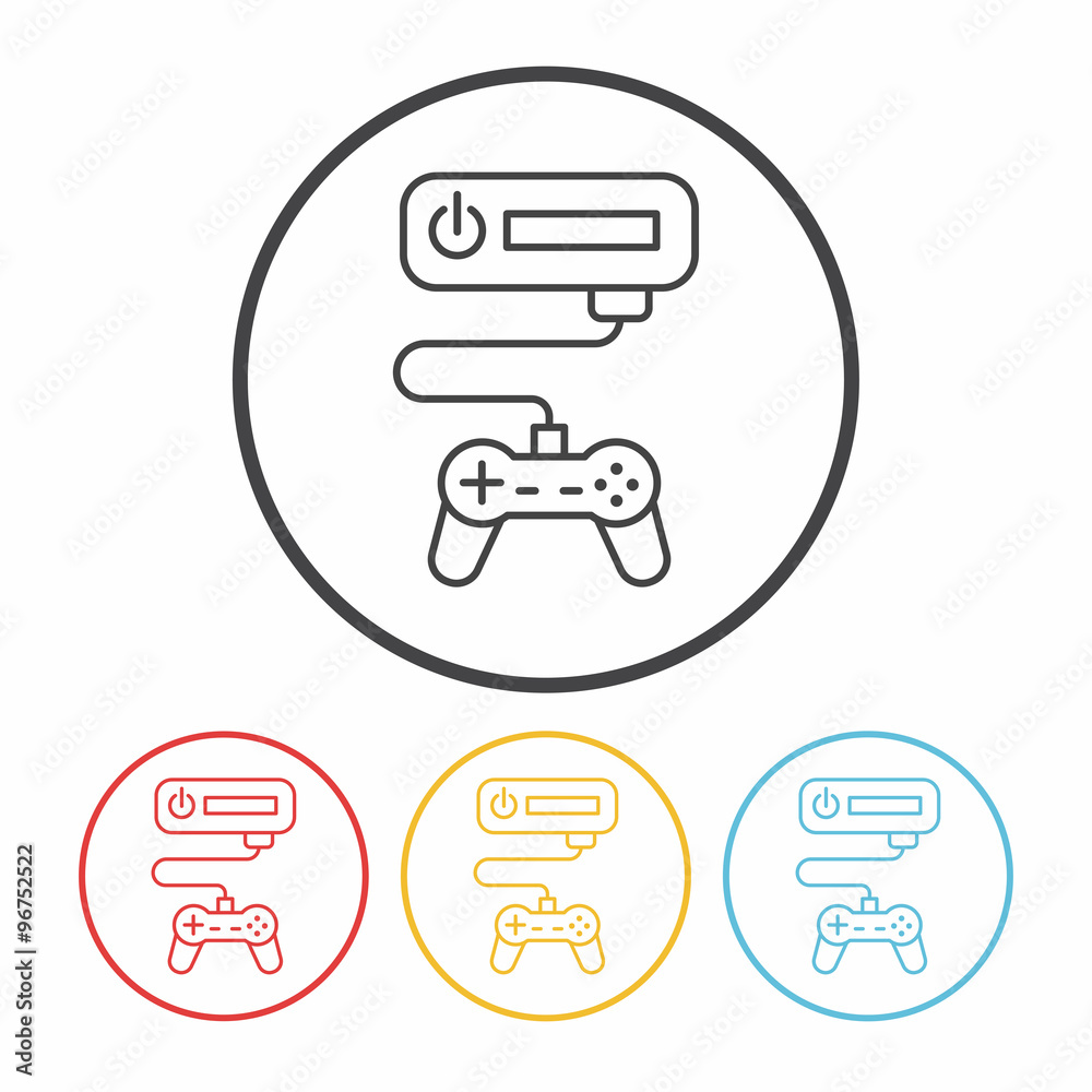 game controller line icon game controller line icon