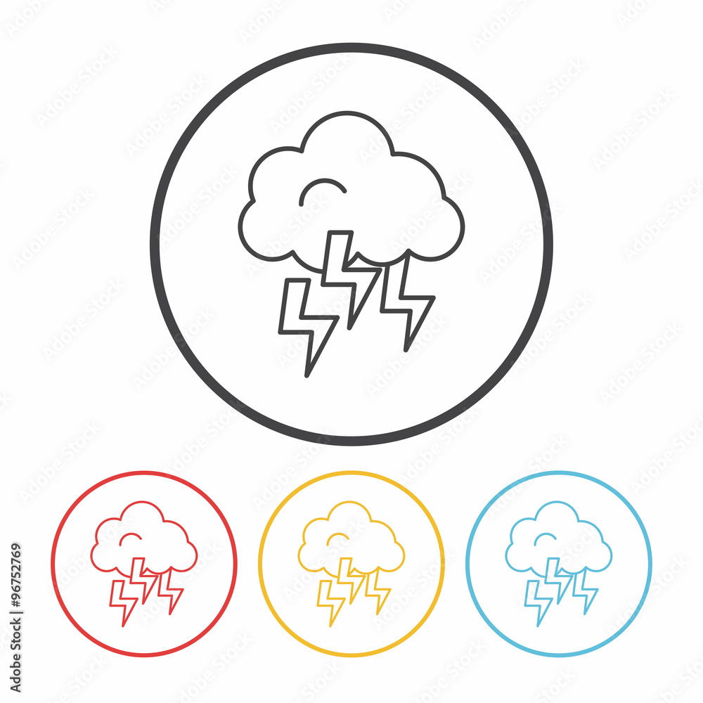 weather line icon weather line icon