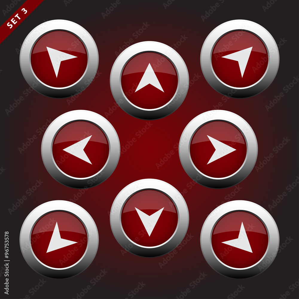 icons with arrows, eight directions icons with arrows, eight directions