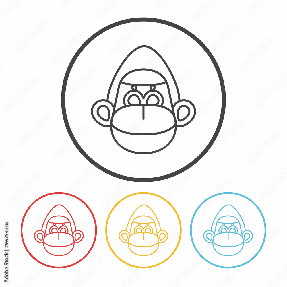 Fototapeta premium animal line icon