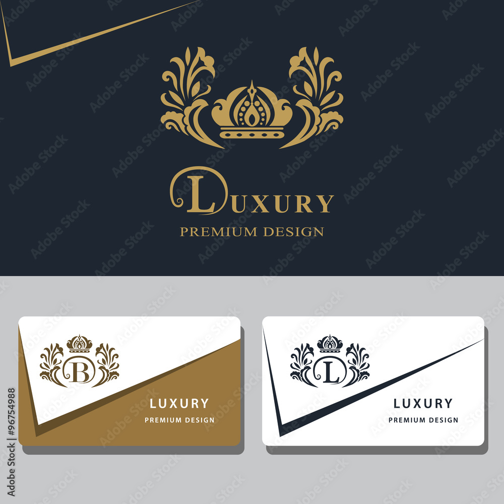 Monogram design elements, graceful template. Calligraphic elegant line art logo design. Letter emblem sign B, L for Royalty, business card, Boutique, Hotel, Heraldic, Jewelry. Vector illustration