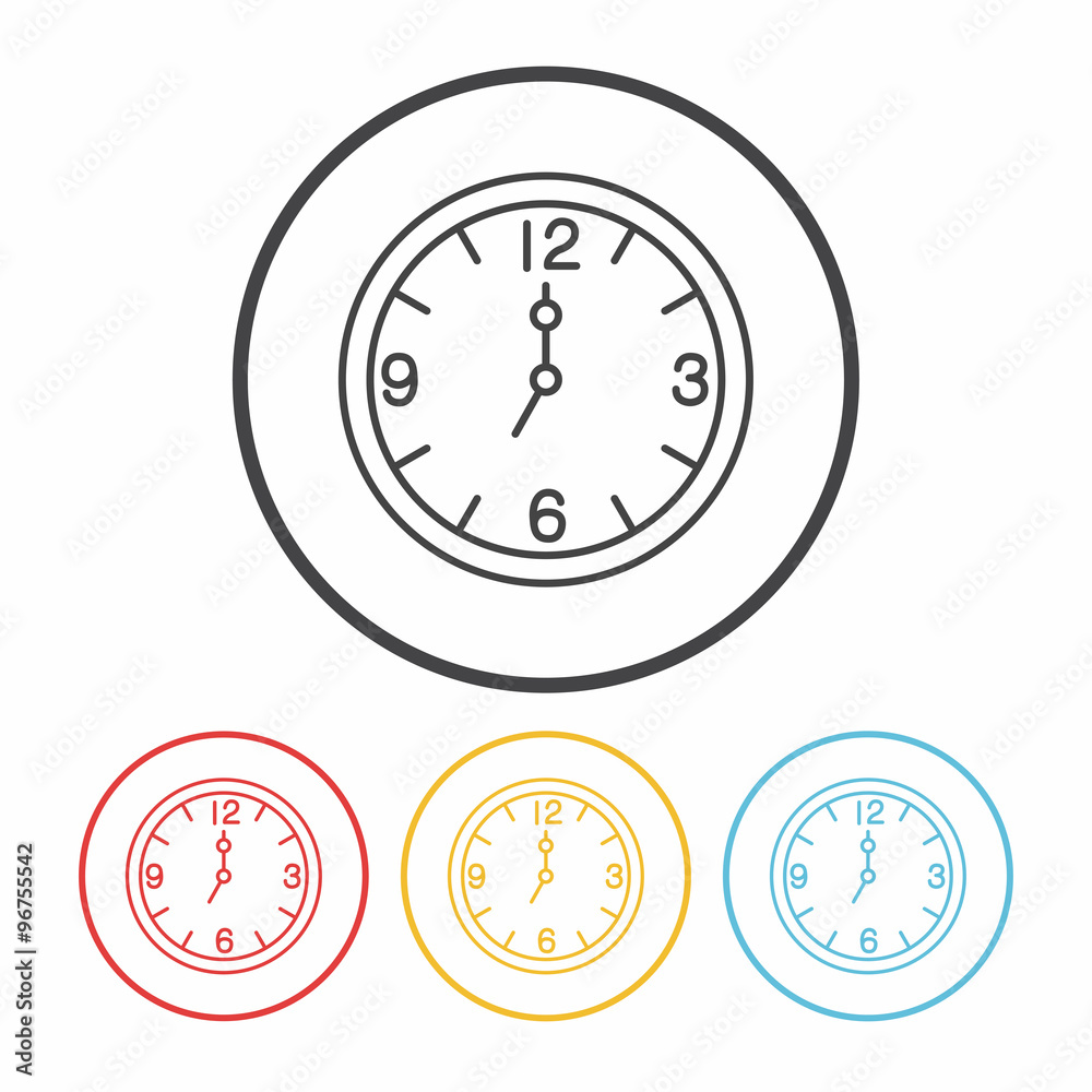 clock line icon clock line icon