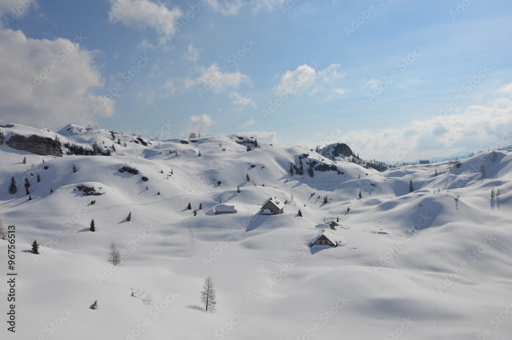 Winter mountain landscape Winter mountain landscape