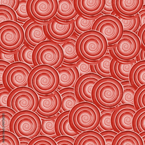 Red seamless background of swirls