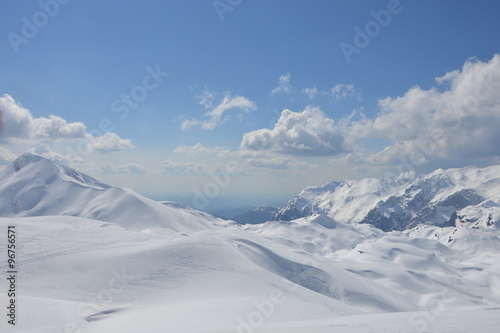 Snow covered mountains © Jure Korosec