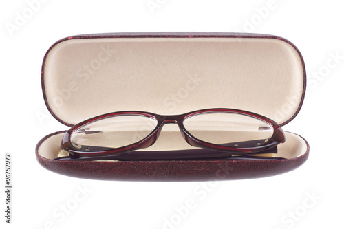 Glasses isolated on a white background