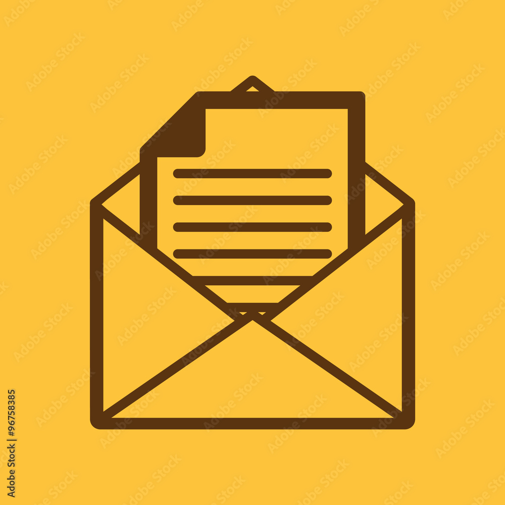 The mail icon. Open Envelope symbol The mail icon. Open Envelope symbol