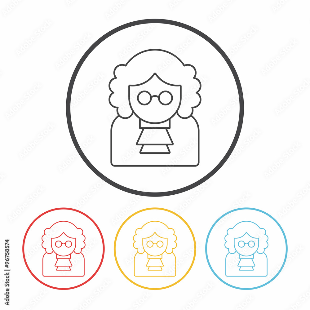 judge line icon judge line icon