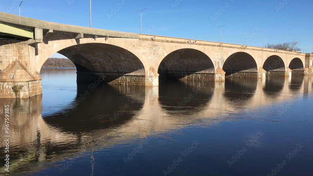 The Bulkeley Bridge in Hartford Connecticut The Bulkeley Bridge in Hartford Connecticut
