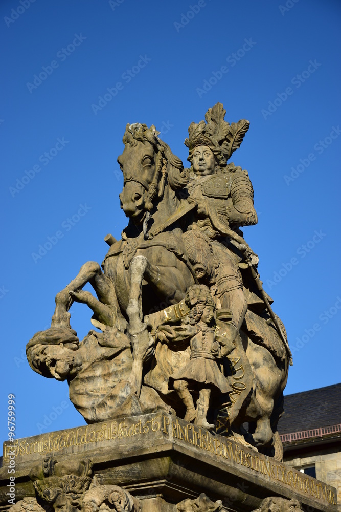 Fototapeta premium View in the city of Bayreuth, Bavaria, region Upper Franconia, Germany