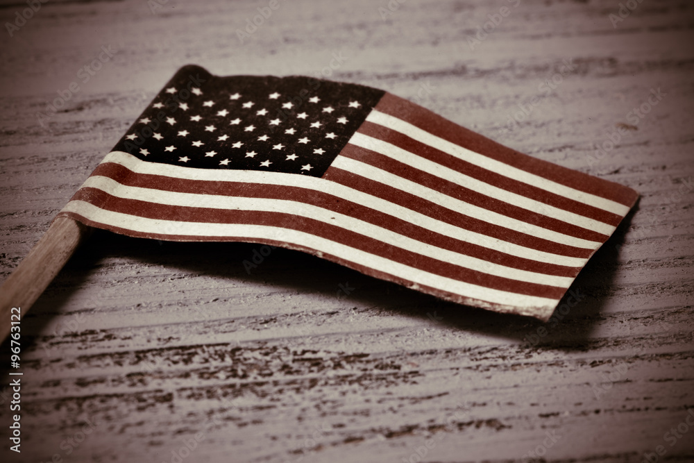 Obraz premium flag of the United States, vignetted