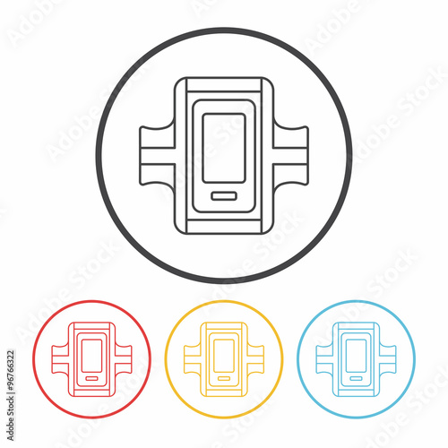 Sports armband line icon